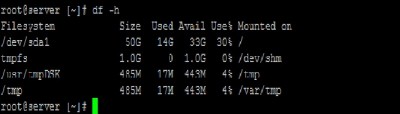 Disk free command