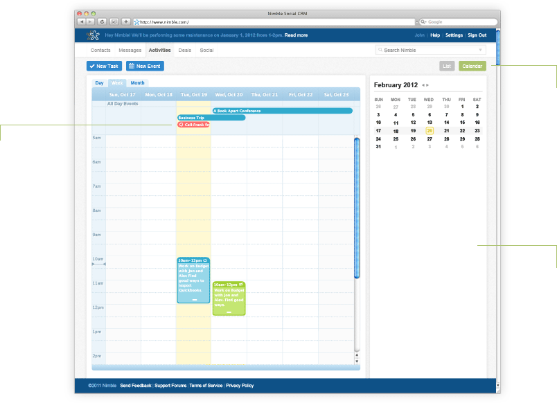 nibmle calendars