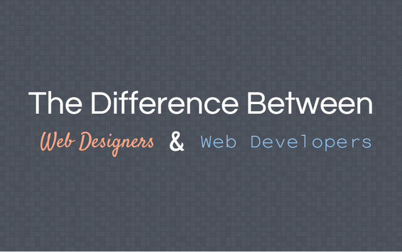 Infographic: The Difference Between Web Designers & Web Developers